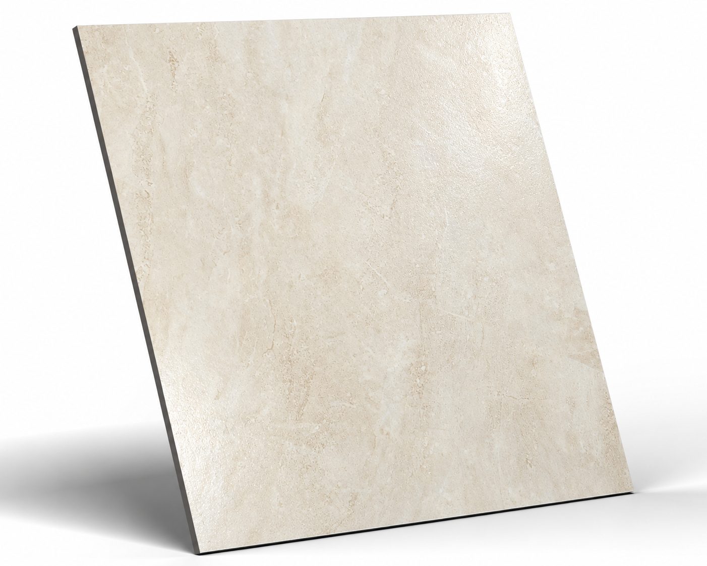 Trento Crema – kremowa płytka lappato Beżowy gres lappato Trino Cream 60×60 cm z delikatnym kremowym wzorem – widok pod kątem