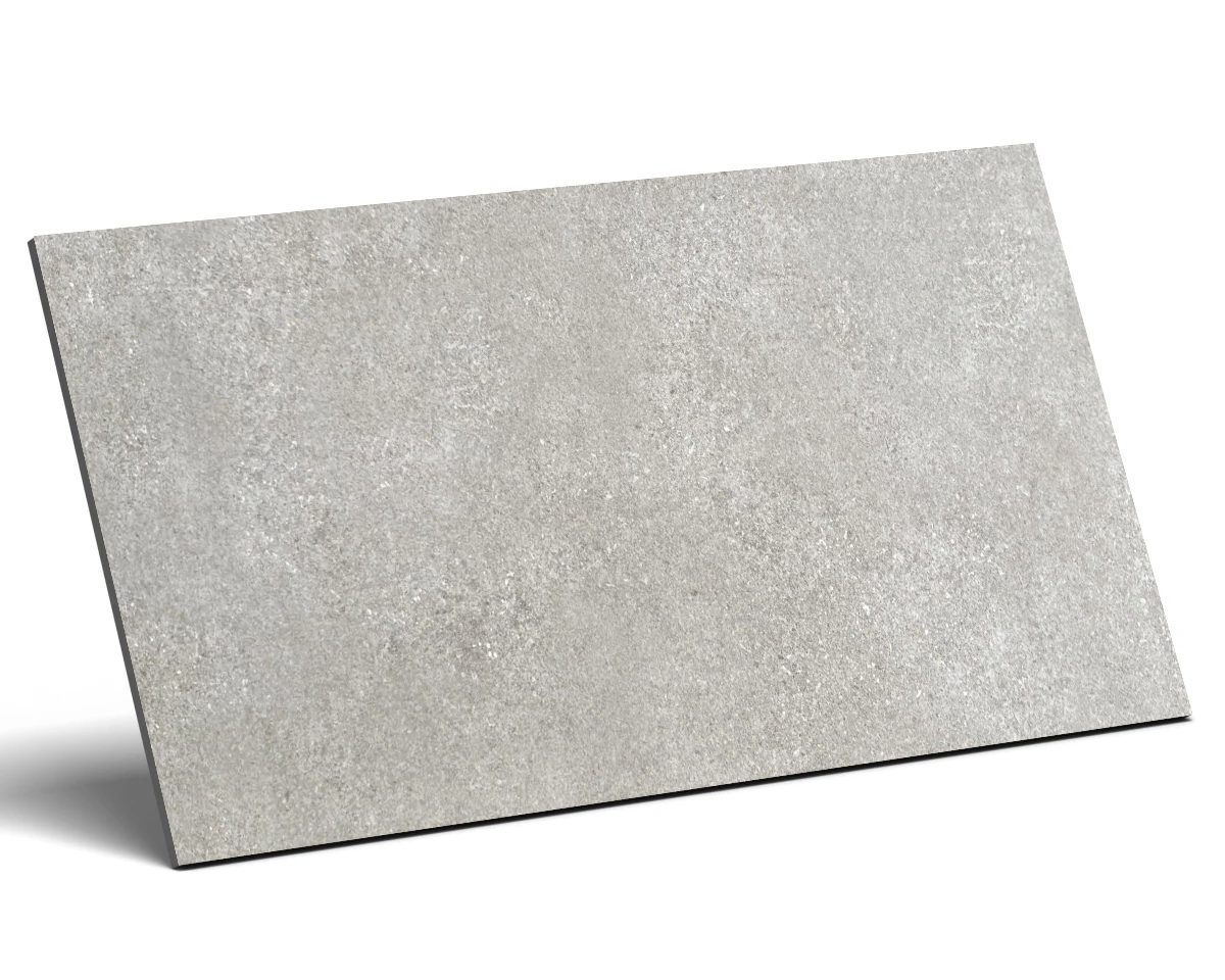 atlas grey Atlas Grey 30×60 – szara matowa płytka betonopodobna na białym tle