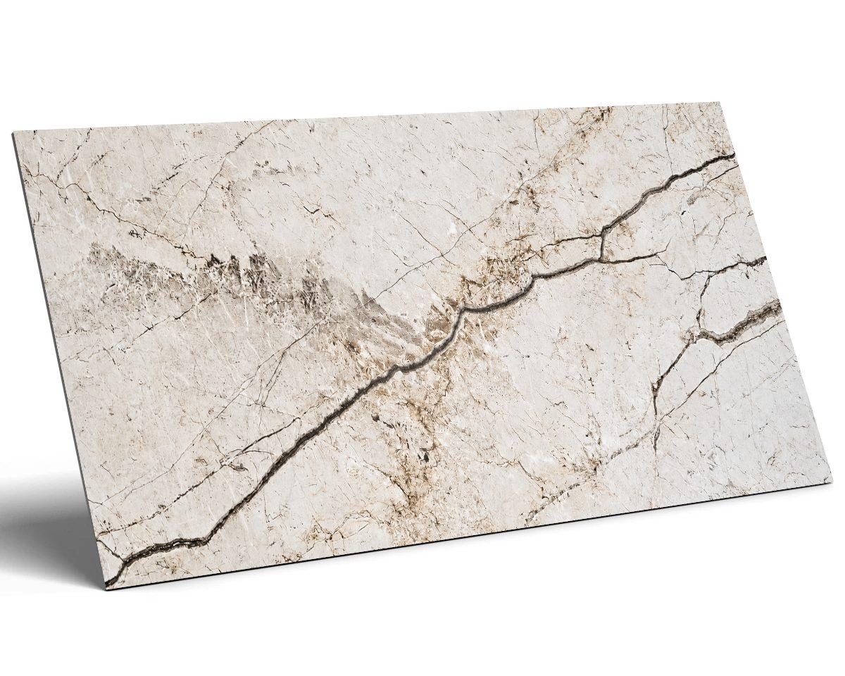Jupiter Grey Jasne płytki kamieniopodobne Jupiter Grey 60×120 – grafitowe i brązowe żyły na jasnym tle