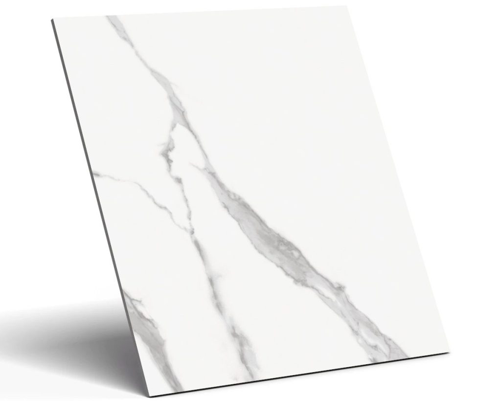 Gres biały matowy Statuario 60×60 cm – imitacja marmuru, gat. II